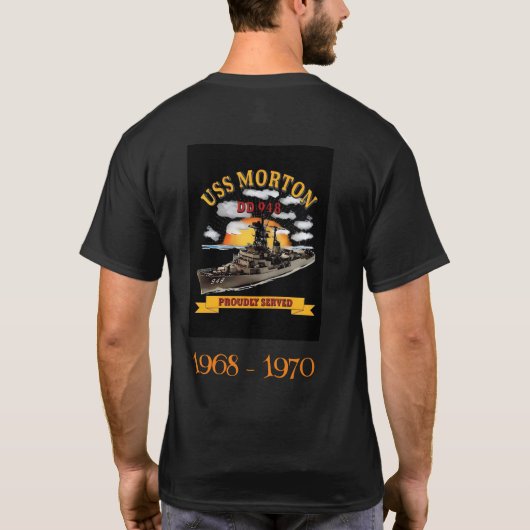 US Navy DD948 USS Morton T-shirt (Achterkant)