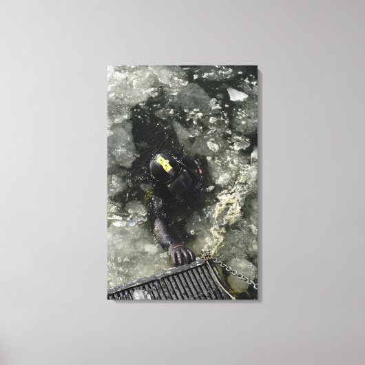 US Navy Diver Canvas Afdruk (Voorkant)