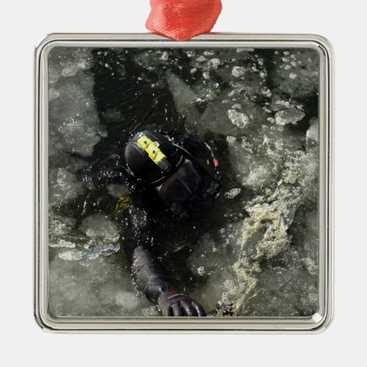 US Navy Diver Metalen Ornament (Voorkant)