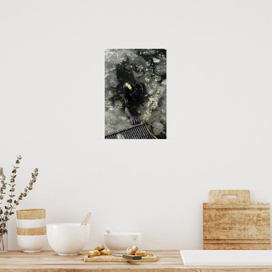 US Navy Diver Poster (Keuken)