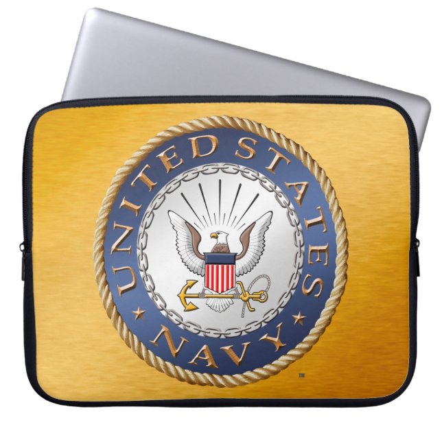 US Navy Electronics Bag Laptop Sleeve (Voorkant)