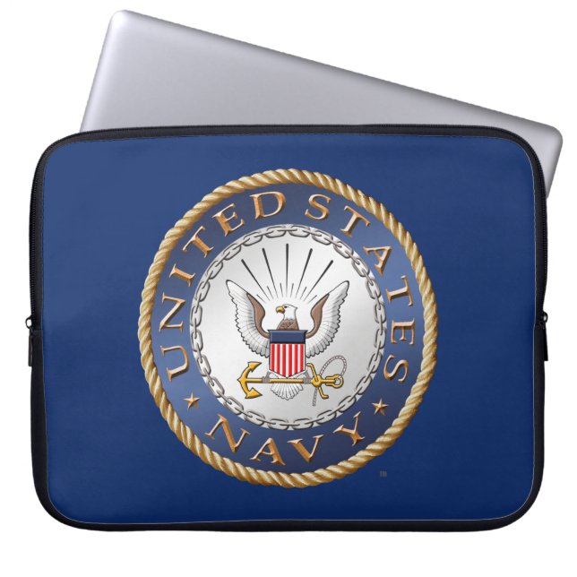 US Navy Electronics Bag Laptop Sleeve (Voorkant)