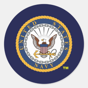 US Navy Embleem Ronde Sticker