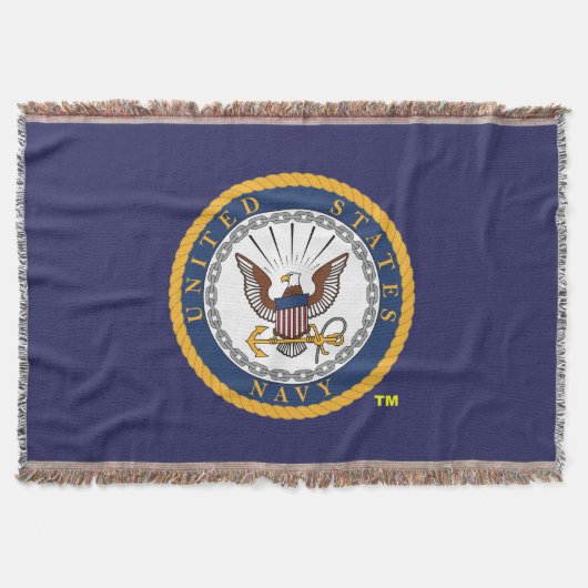 US Navy Emblem Deken (Voorkant)