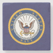 US Navy Emblem Stenen Onderzetter (Voorkant)