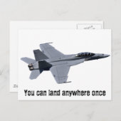US Navy F-18 Super Hornet Briefkaart (Voorkant / Achterkant)