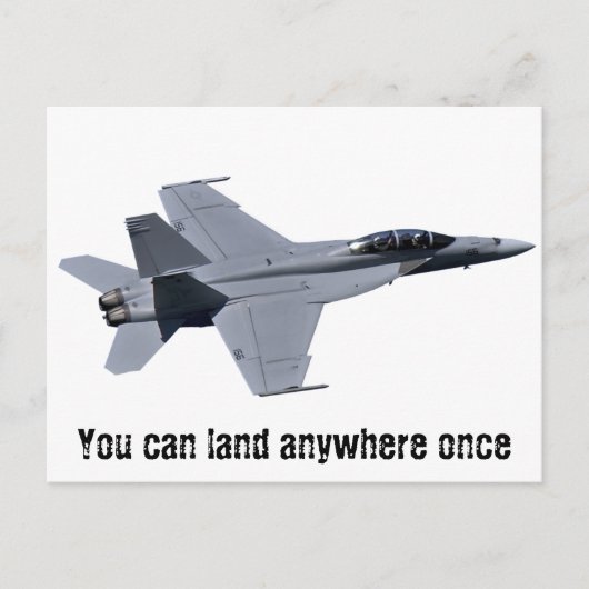 US Navy F-18 Super Hornet Briefkaart (Voorkant)
