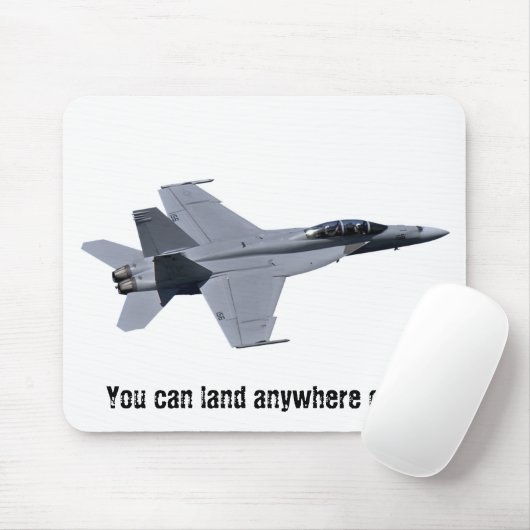 US Navy F-18 Super Hornet Mousepad Muismat (Met muis)