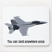 US Navy F-18 Super Hornet Mousepad Muismat (Voorkant)
