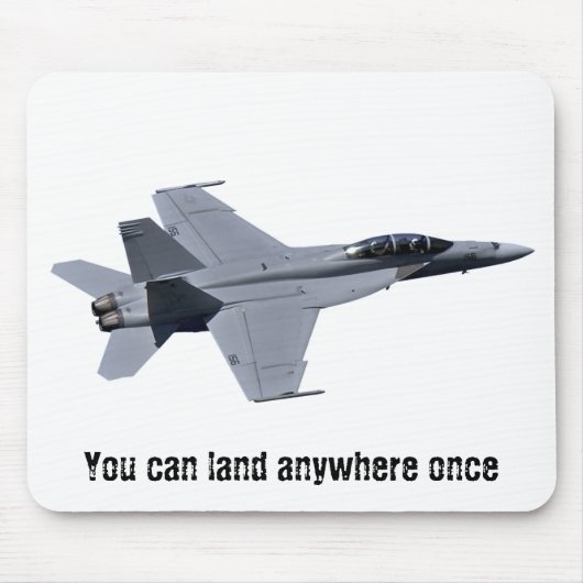 US Navy F-18 Super Hornet Mousepad Muismat (Voorkant)