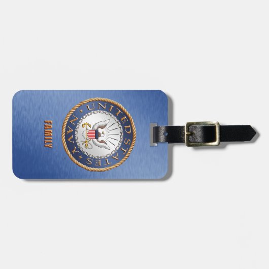US Navy Family Bagagelabels (Voorkant horizontaal)