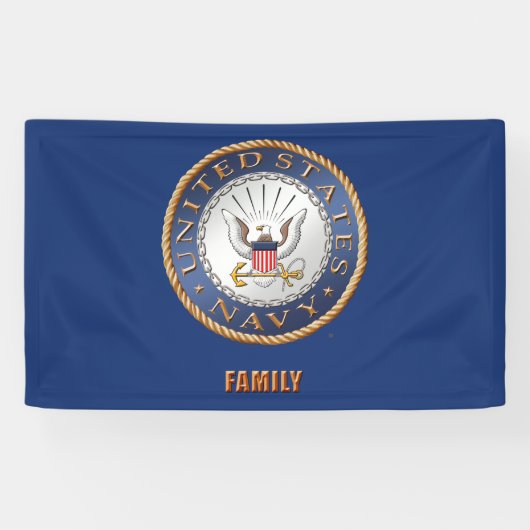 US Navy Family Banner (Horizontaal)