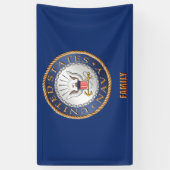 US Navy Family Banner (Verticaal)