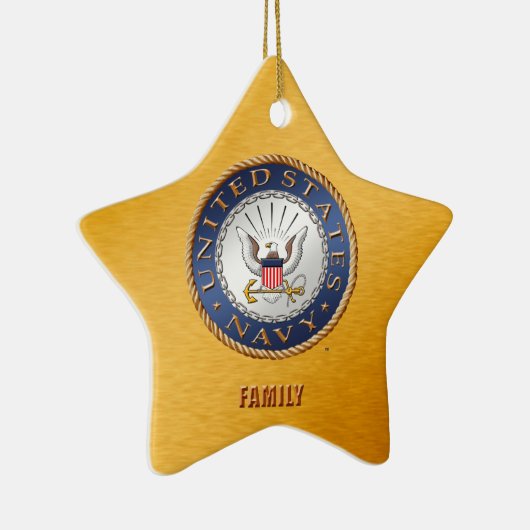 US Navy Family Ceramic Ornament (Rechts)