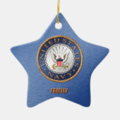 US Navy Family Ceramic Ornament (Voorkant)