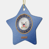 US Navy Family Ceramic Ornament (Links)