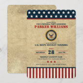US Navy Farewell Party rekruteringstraining Kaart (Voorkant / Achterkant)