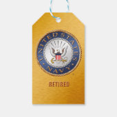 US Navy Gepensioneerd Gift Label Cadeaulabel (Achterkant)