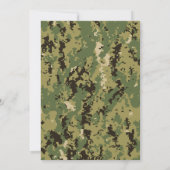 US Navy huwelijksuitnodigingen Kaart (Achterkant)