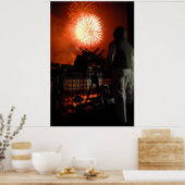 US Navy Independence vuurwerk wereldwijd Poster (Keuken)