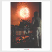 US Navy Independence vuurwerk wereldwijd Sticker (Vel)