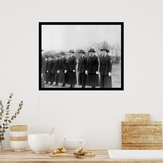 US Navy Lady Lineup 1912 Poster (Keuken)