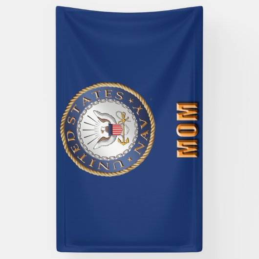 US Navy Mam Banner (Verticaal)