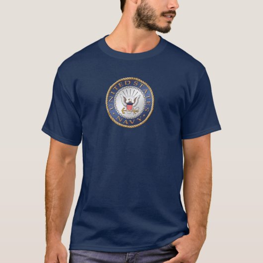 US Navy Mannen Tee Shirt (Voorkant)