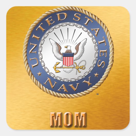 US Navy Mom Sticker (Voorkant)