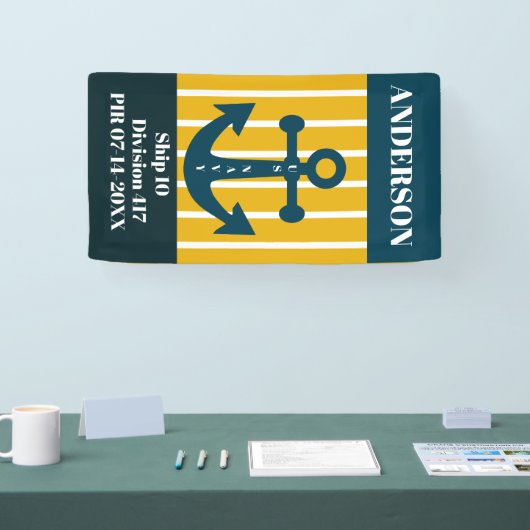 US Navy PIR Afstuderen Deurbanner Spandoek (Beurs)