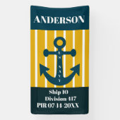 US Navy PIR Afstuderen Deurbanner Spandoek (Verticaal)