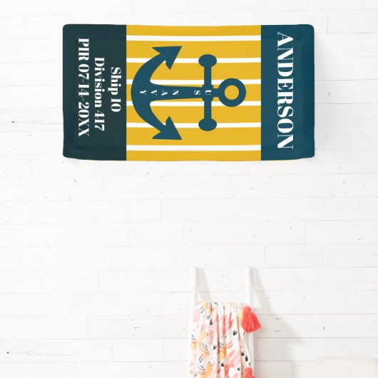 US Navy PIR Afstuderen Deurbanner Spandoek (Insitu)