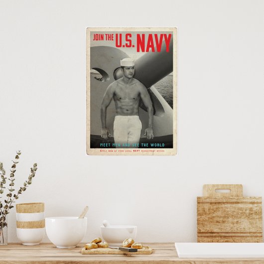 US Navy Recrugement Poster (Keuken)