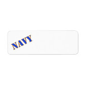 US Navy Return Address Label (Voorkant)