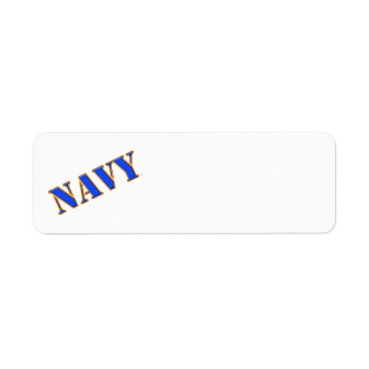 US Navy Return Address Label (Voorkant)