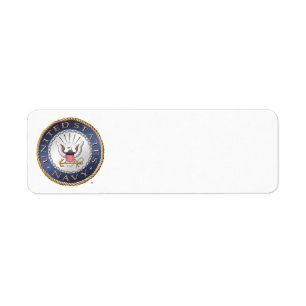US Navy Return Address Label