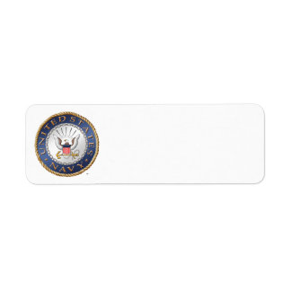 US Navy Return Address Label