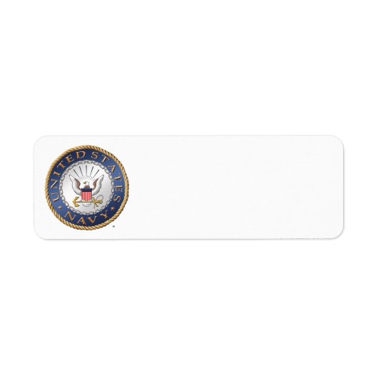 US Navy Return Address Label (Voorkant)