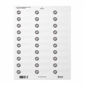 US Navy Return Address Label (Full Sheet)