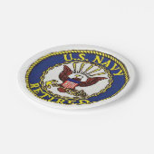 US Navy Revermoey Paper borden Papieren Bordje (Gekanteld)