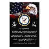 US Navy SAILORS Creed Foto Afdruk (Voorkant)