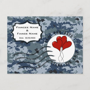 US Navy Save the Date & Balloons Aankondigingskaart