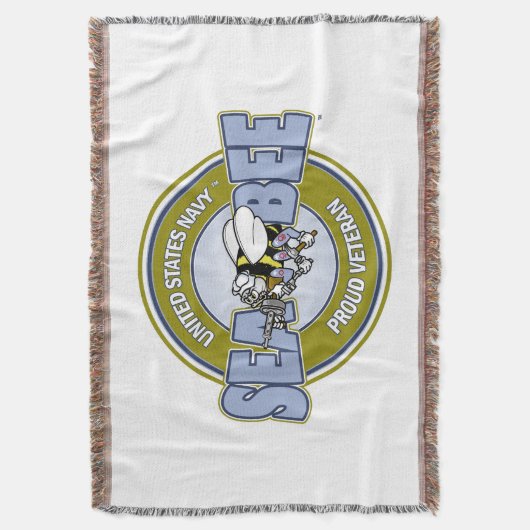 US Navy Seabee Deken (Voorkant Verticaal)