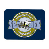 US Navy Seabee Magneet (Horizontaal)