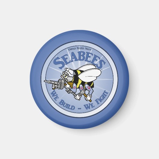 US Navy Seabee Magneet (Voorkant)