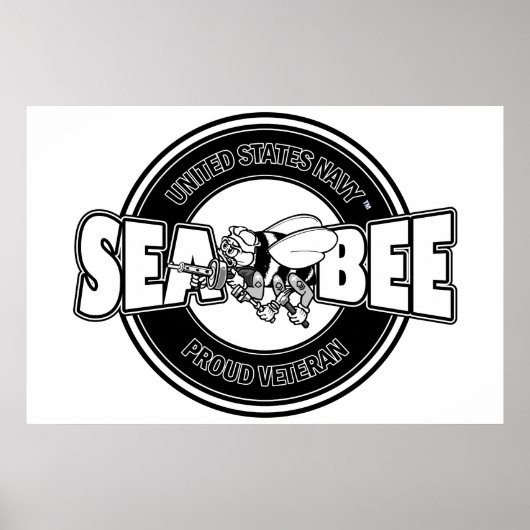 US Navy Seabee Poster (Voorkant)