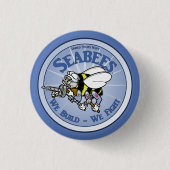 US Navy Seabee Ronde Button 3,2 Cm (Voorkant)