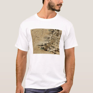 US Navy Seabees vuurt geweren van de types M-4 en T-shirt
