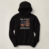 US Navy Submarines Silent Service Hoodie (Design voorkant)