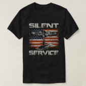 US Navy Submarines Silent Service T-shirt (Design voorkant)